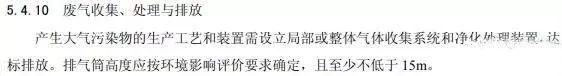 各行业烟囱(排气筒)环保高度要求汇总,排气筒最低高度等规定