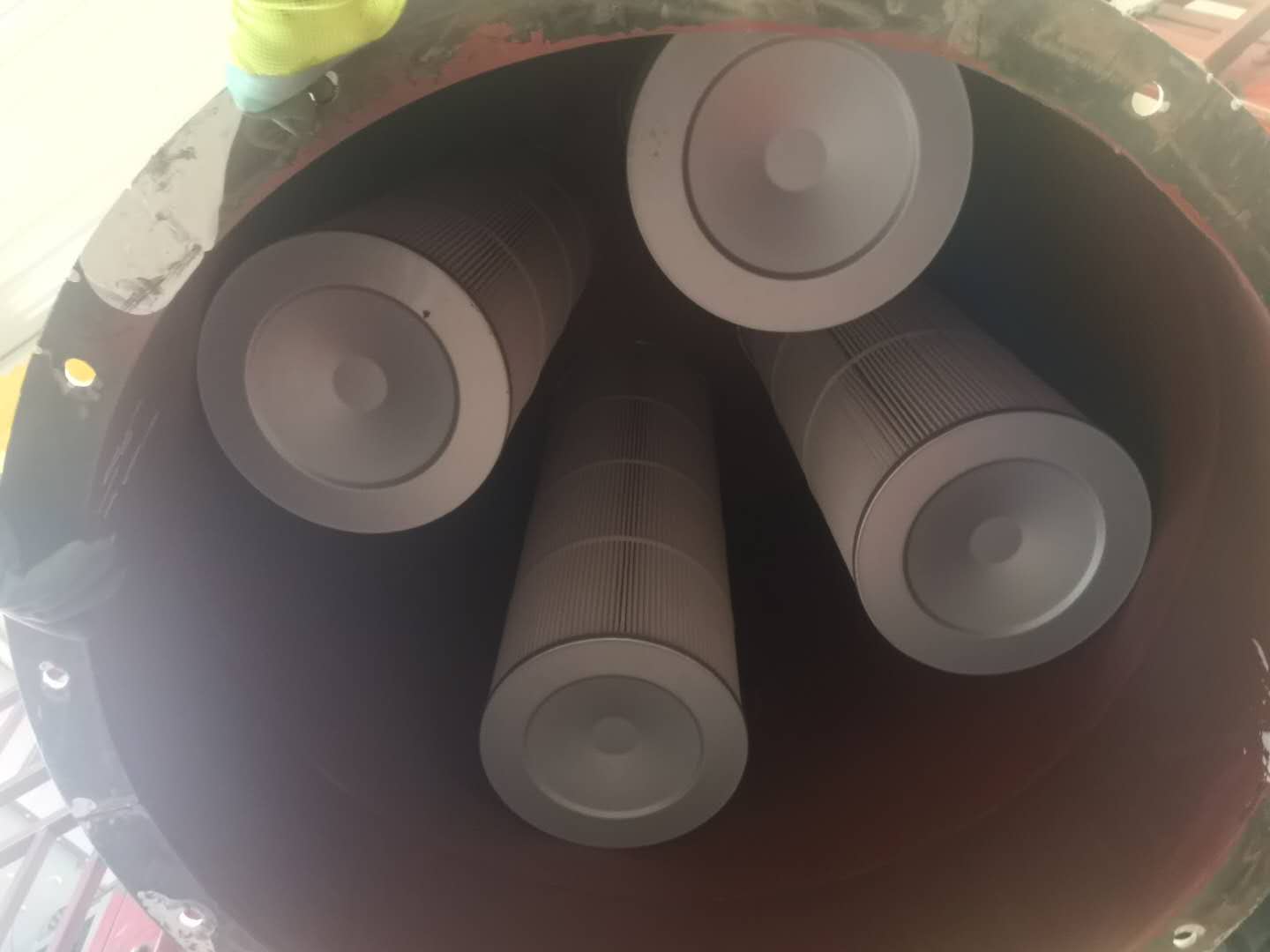 仓顶除尘器内部